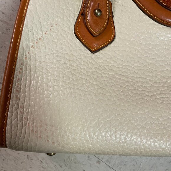 Vintage DOONEY & BOURKE All Weather Leather Bag Pebbled w/ Top Handles Crossbody - Picture 4 of 15
